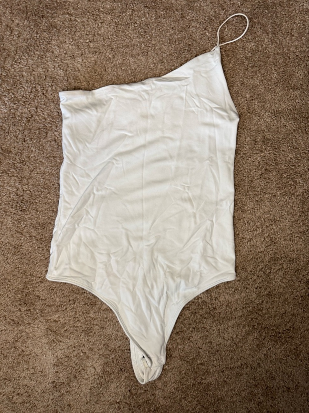 Babaton One-Shoulder White Bodysuit